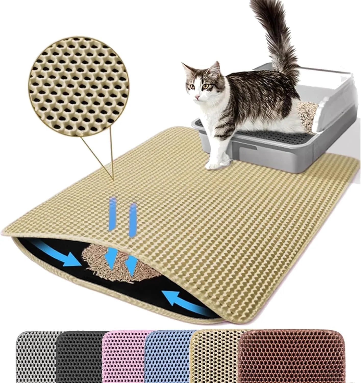Double-Layer Litter Mat