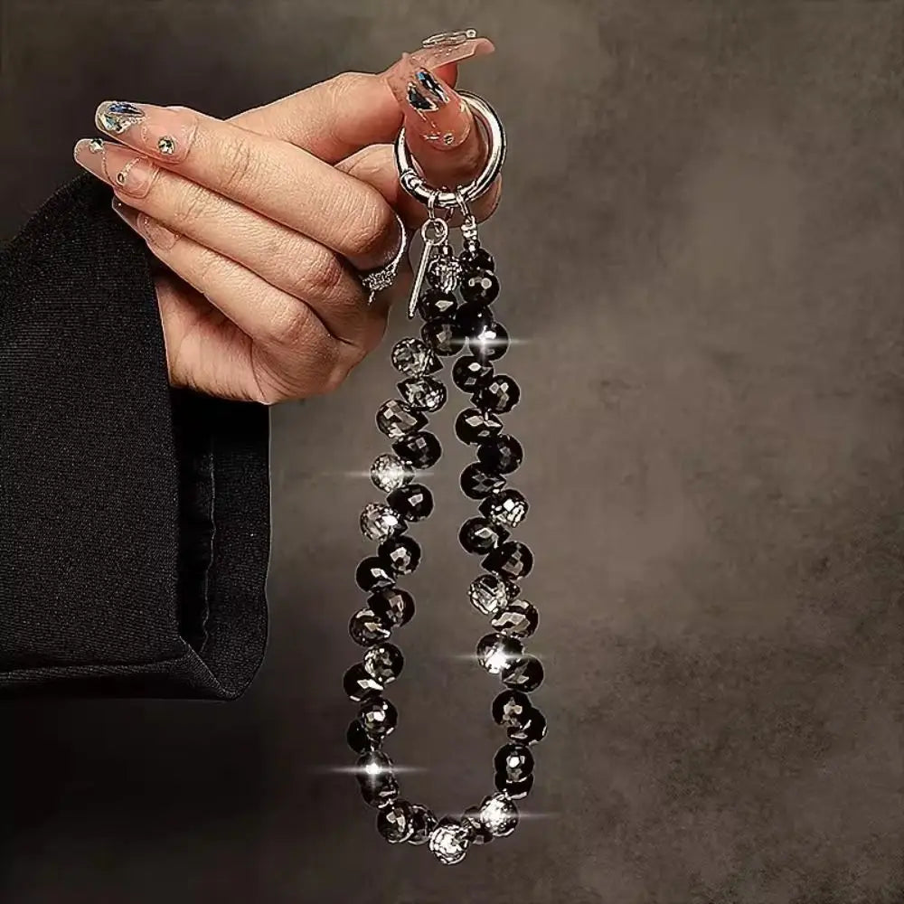 Beaded Crystal Phone Chain