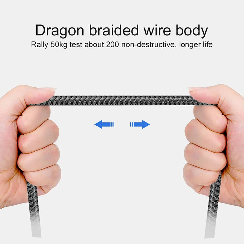 Braided USB-A to USB-C Cable