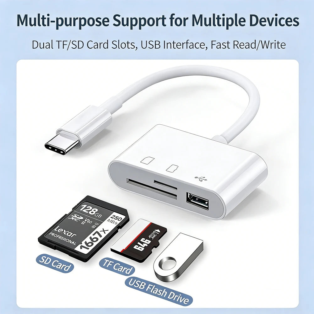 3-in-1 OTG Card Adapter