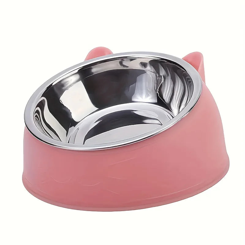 Neck-Guard Elevated Cat Bowl