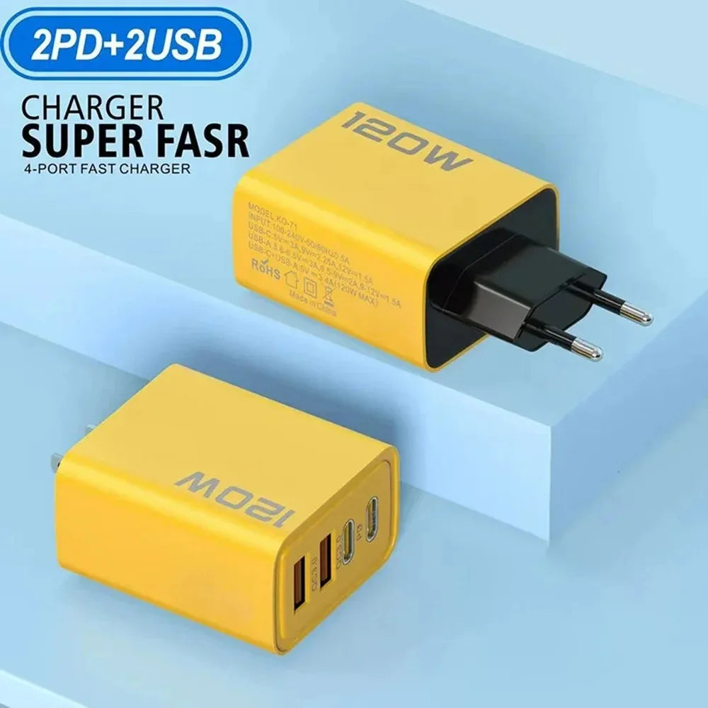 4-Port USB-C Fast Charger