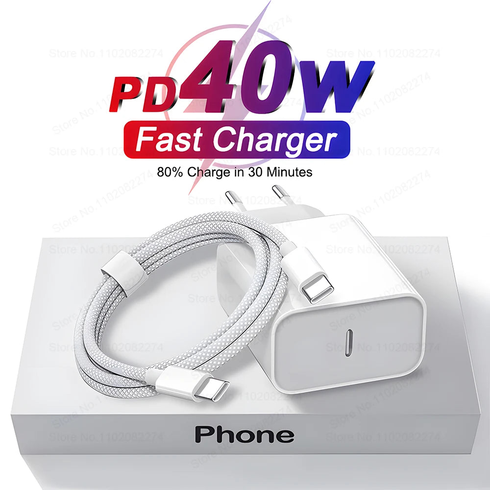 40W PD fast charging USB-C cable