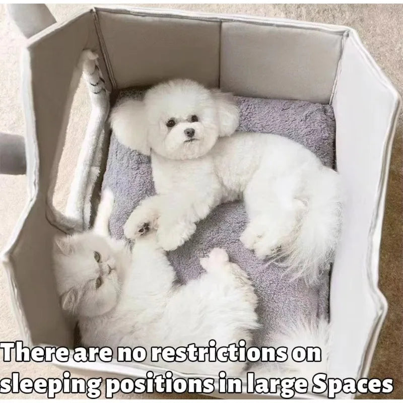 All Season Dog House Style Bed - Removable Washable Pet Bed for Small Dogs Teddy Winter Warm Cat Dog House