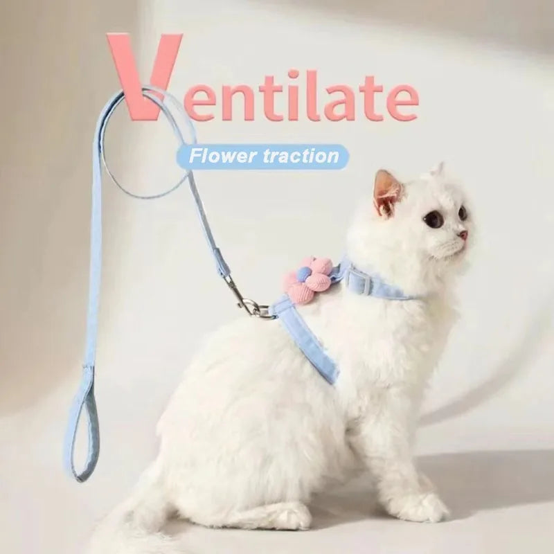 Breathable Cat Harness Set