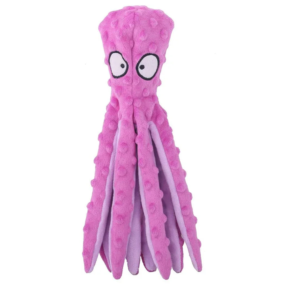 Octopus Plush Squeaky Chew Toy