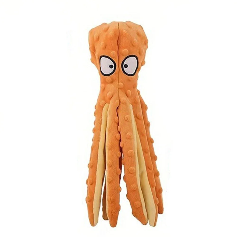 Octopus Plush Squeaky Chew Toy