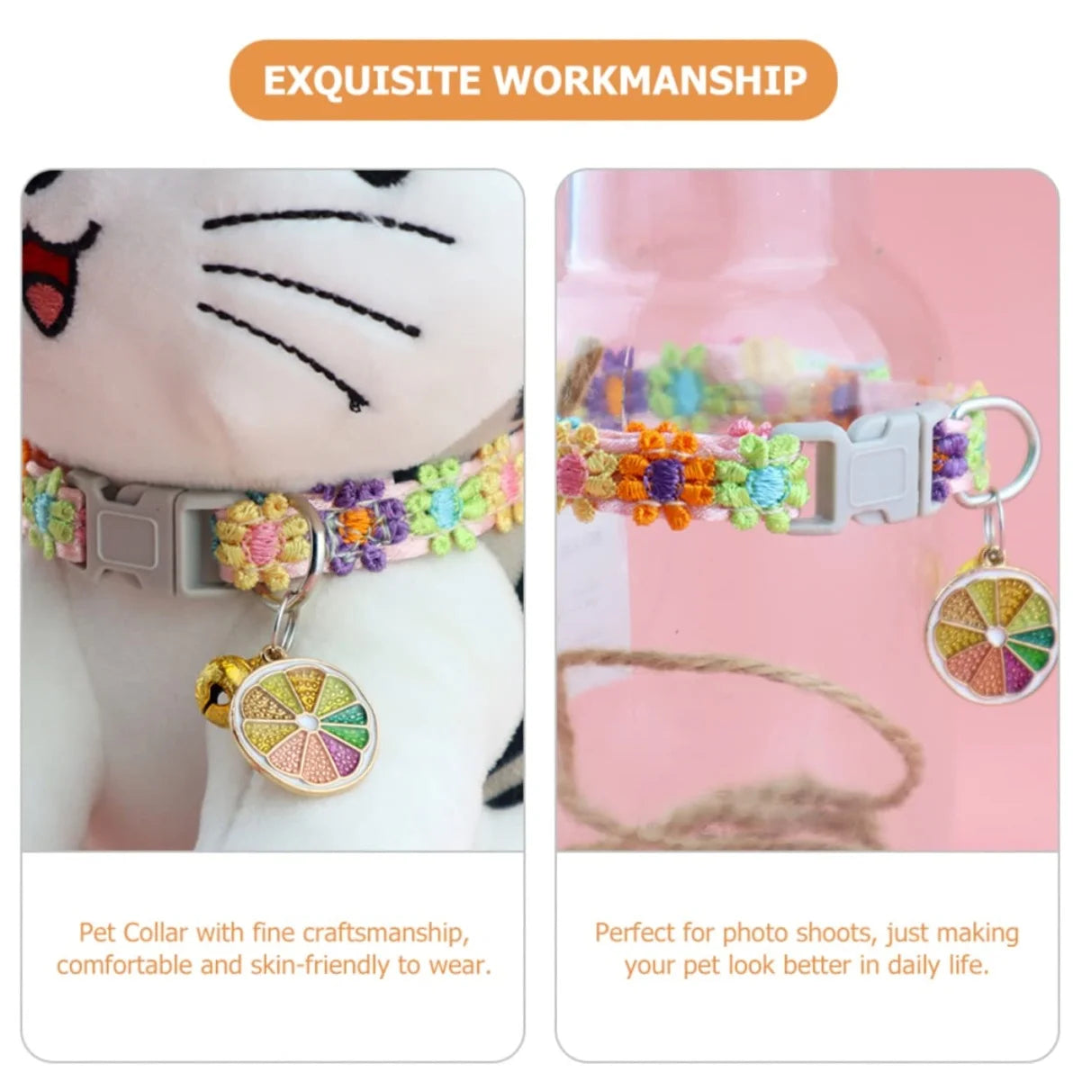 Bell Charm Pet Collar