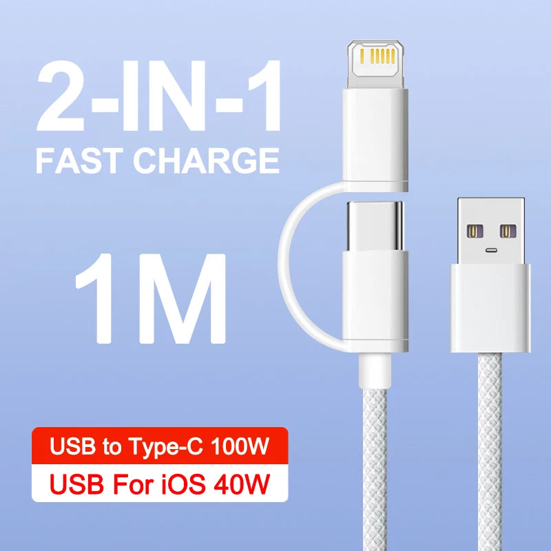 100W Braided Fast-Charge Cable