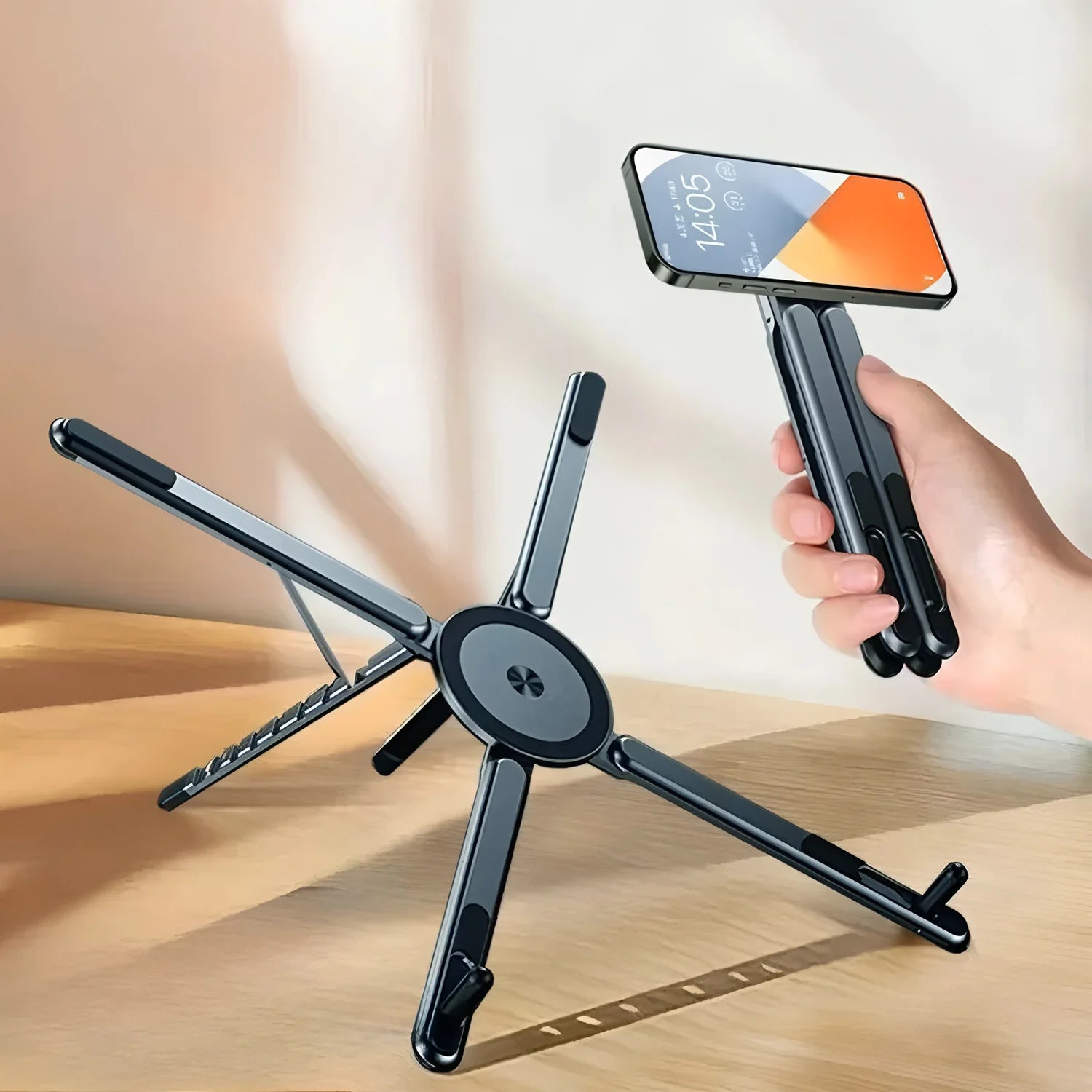 Foldable Magnetic Tripod Stand