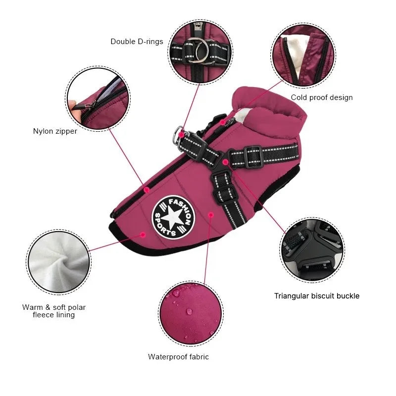 Waterproof Winter Dog Jacket