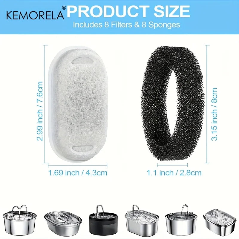 Cat Fountain Sponge Filters