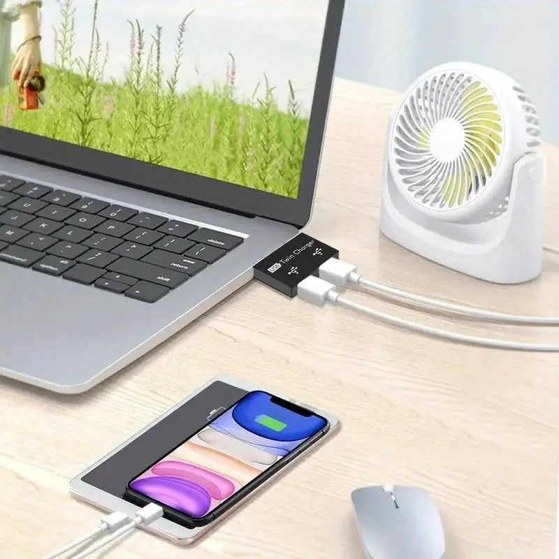 USB 2-Port Splitter Hub
