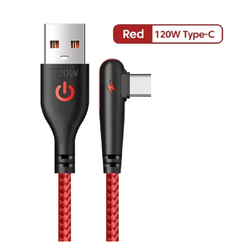 Braided Elbow USB-C Cable