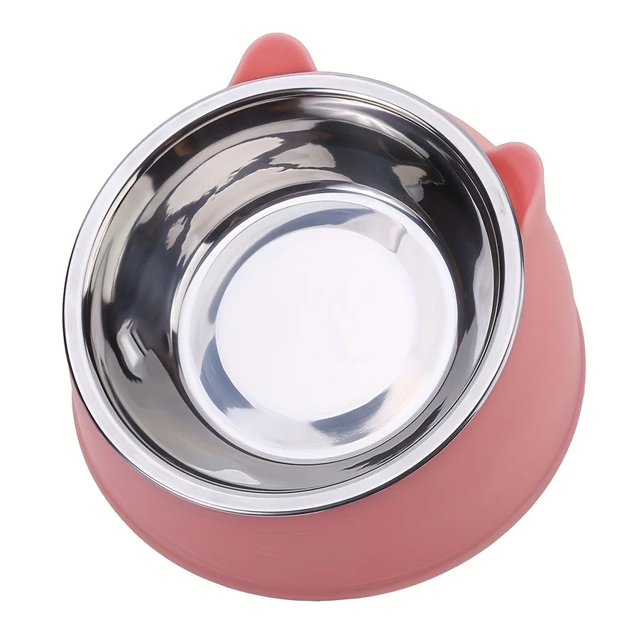 Neck-Guard Elevated Cat Bowl