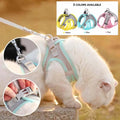 Reflective mesh escape-proof harness and leash for small pets