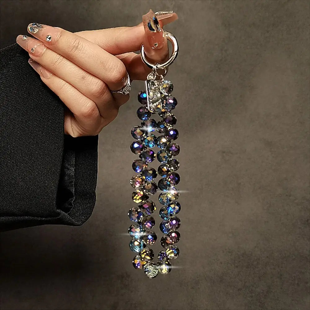 Beaded Crystal Phone Chain