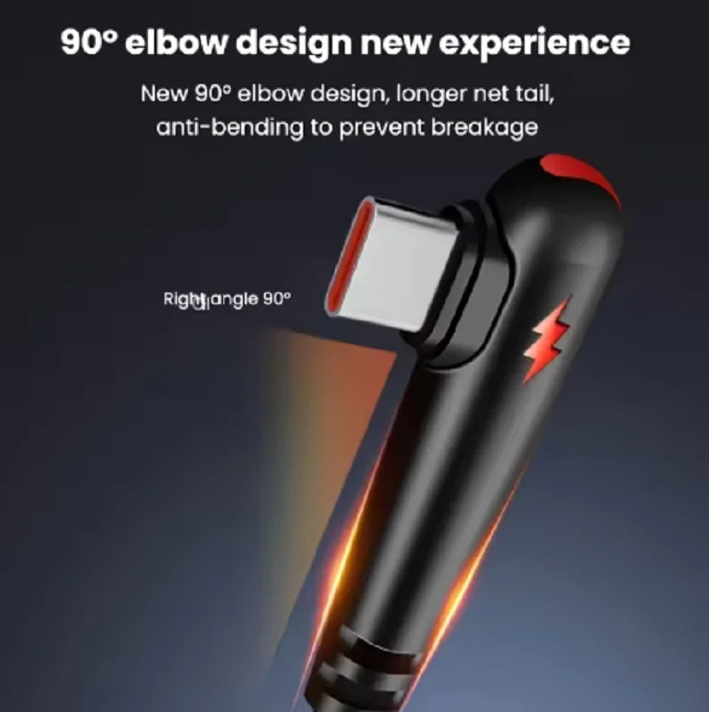 Braided Elbow USB-C Cable
