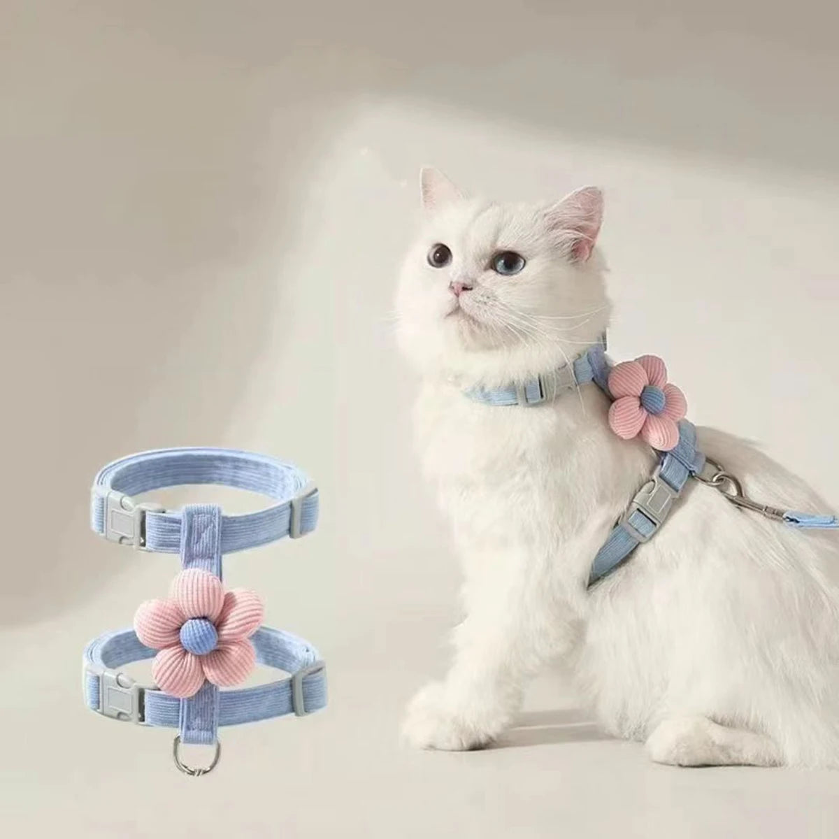Breathable Cat Harness Set