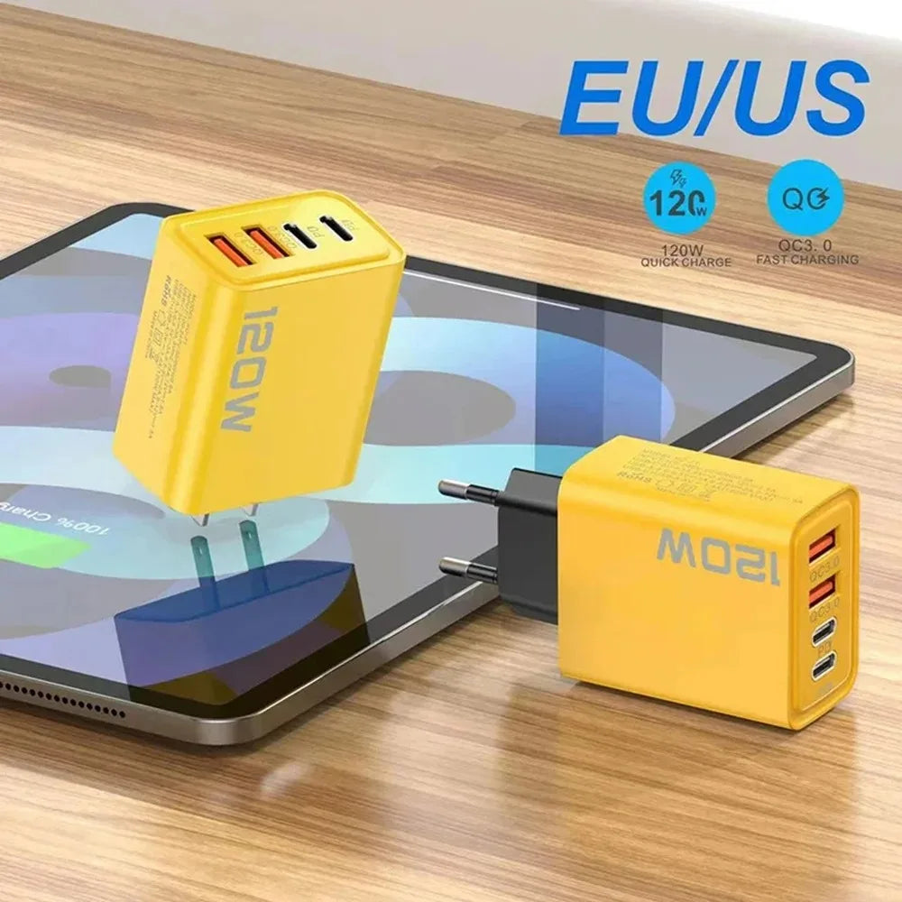 4-Port USB-C Fast Charger