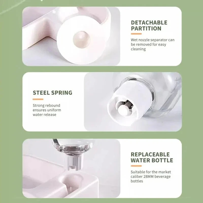 Dual-use automatic feeding and water pet bowl