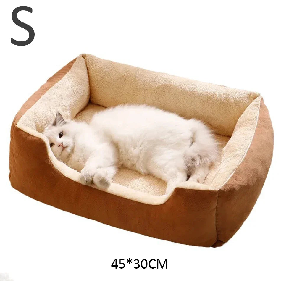 Cushioned Pet Basket Bed