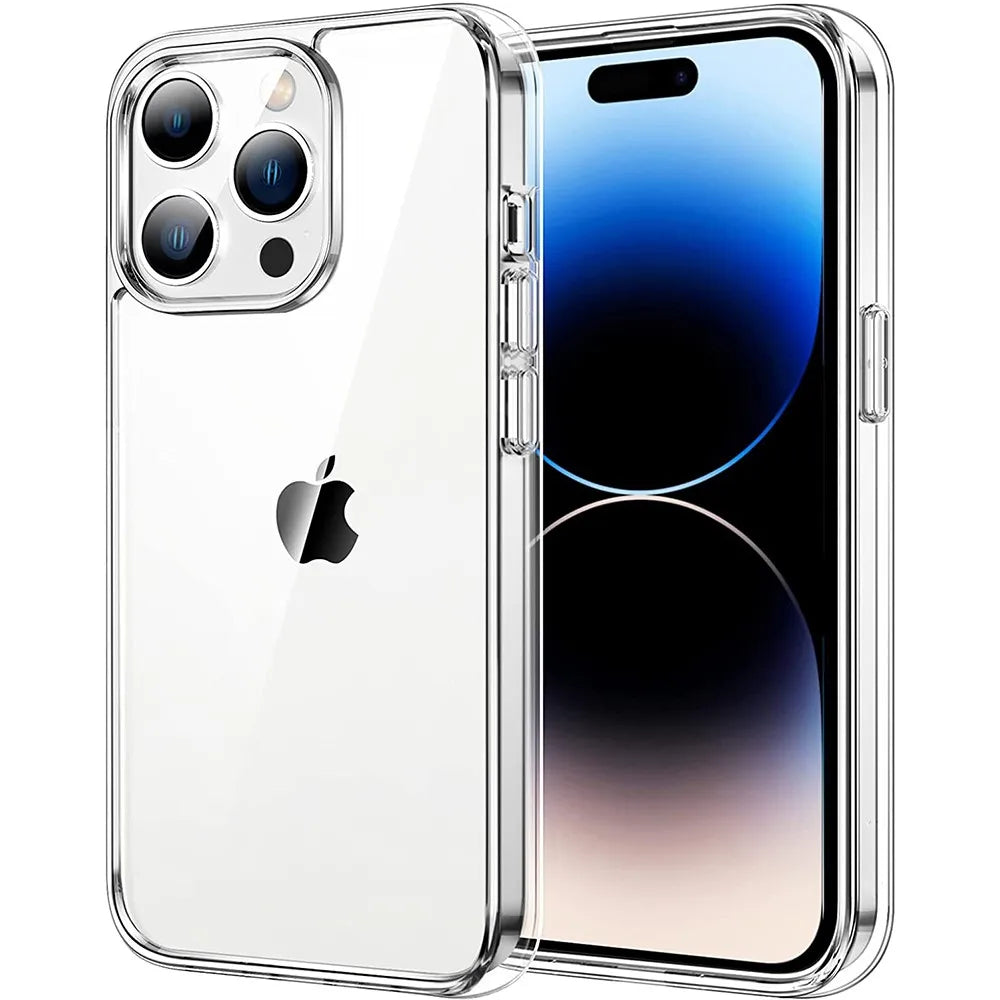 Clear non-yellowing silicone case for iPhone