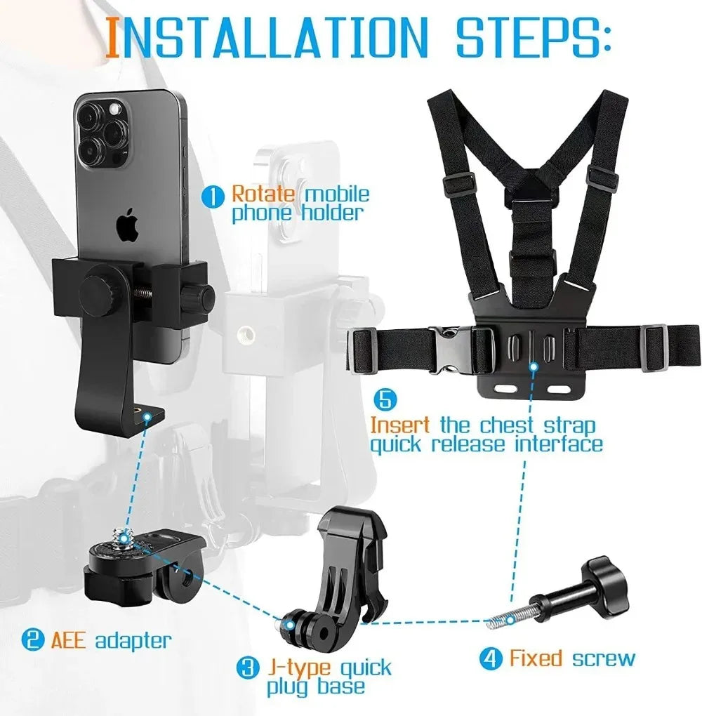 Chest Strap Phone Mount