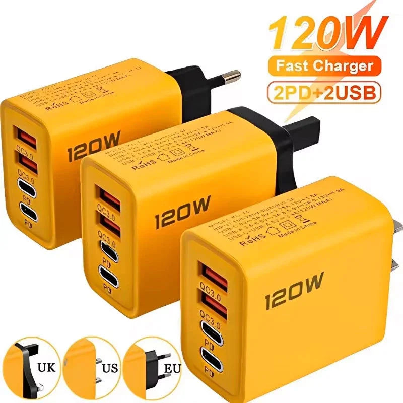 4-Port USB-C Fast Charger