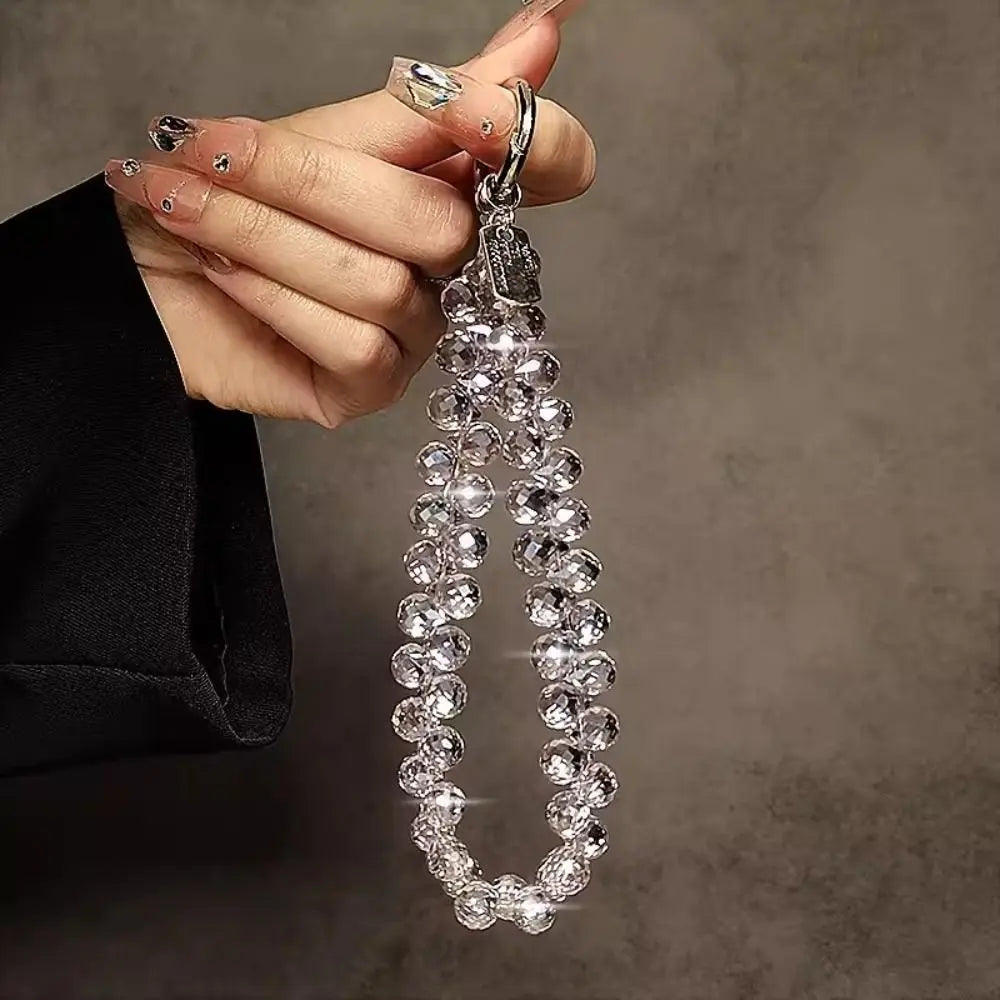 Beaded Crystal Phone Chain