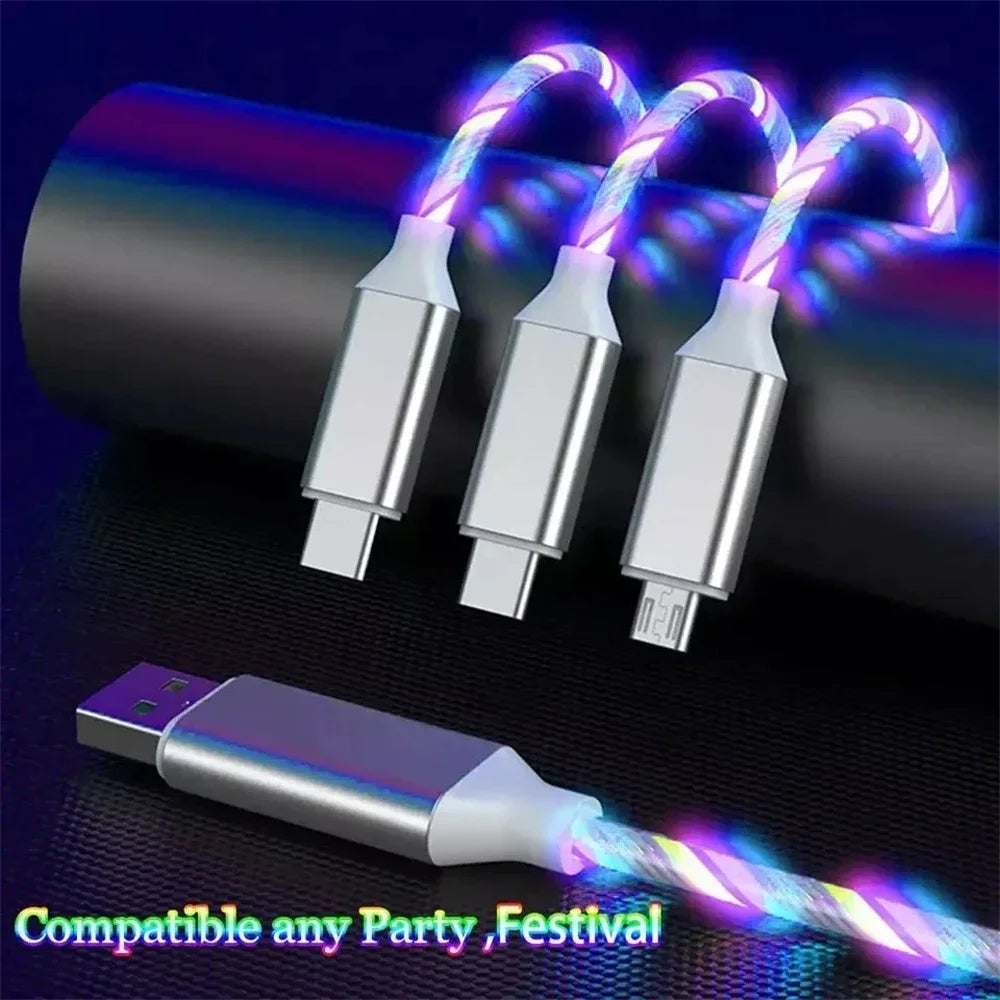 Glowing LED Fast-Charge Cable