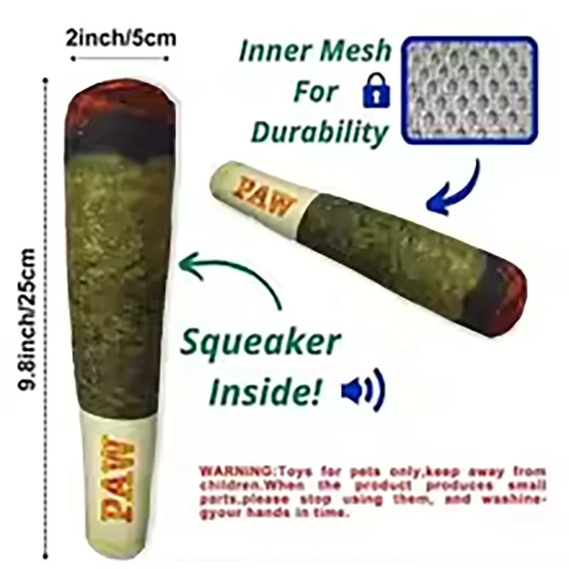 Soft plush squeaky toy for dogs