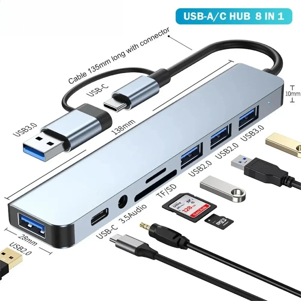 8-in-1 USB-C Docking Hub