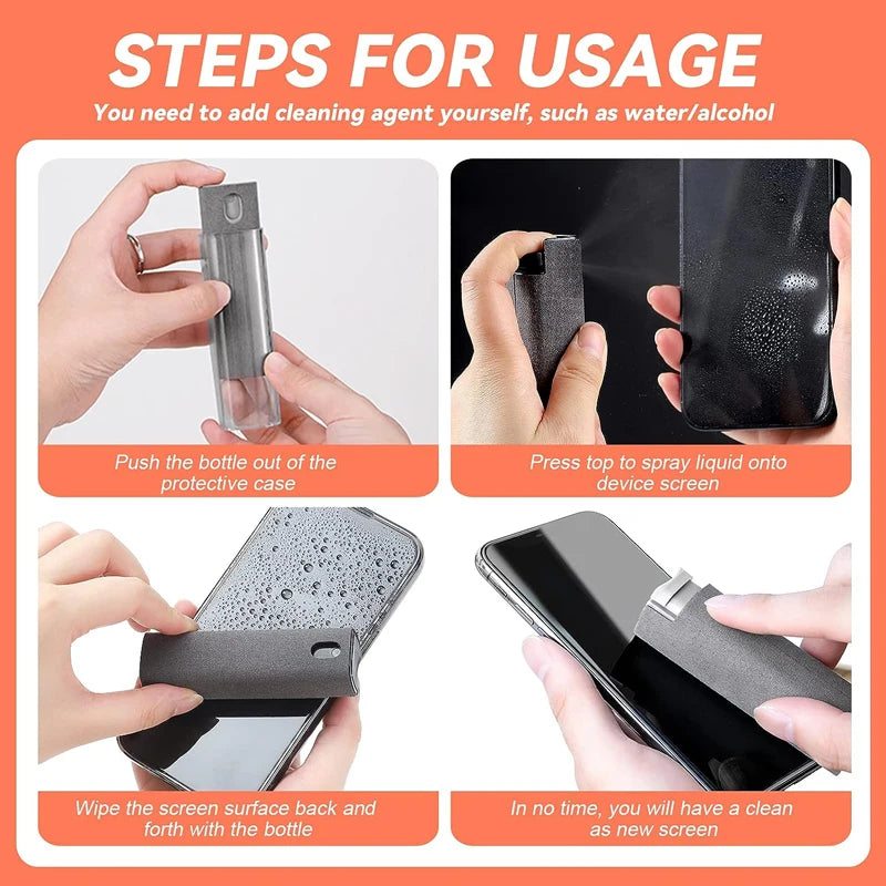 Screen Cleaner Spray & Cloth Kit
