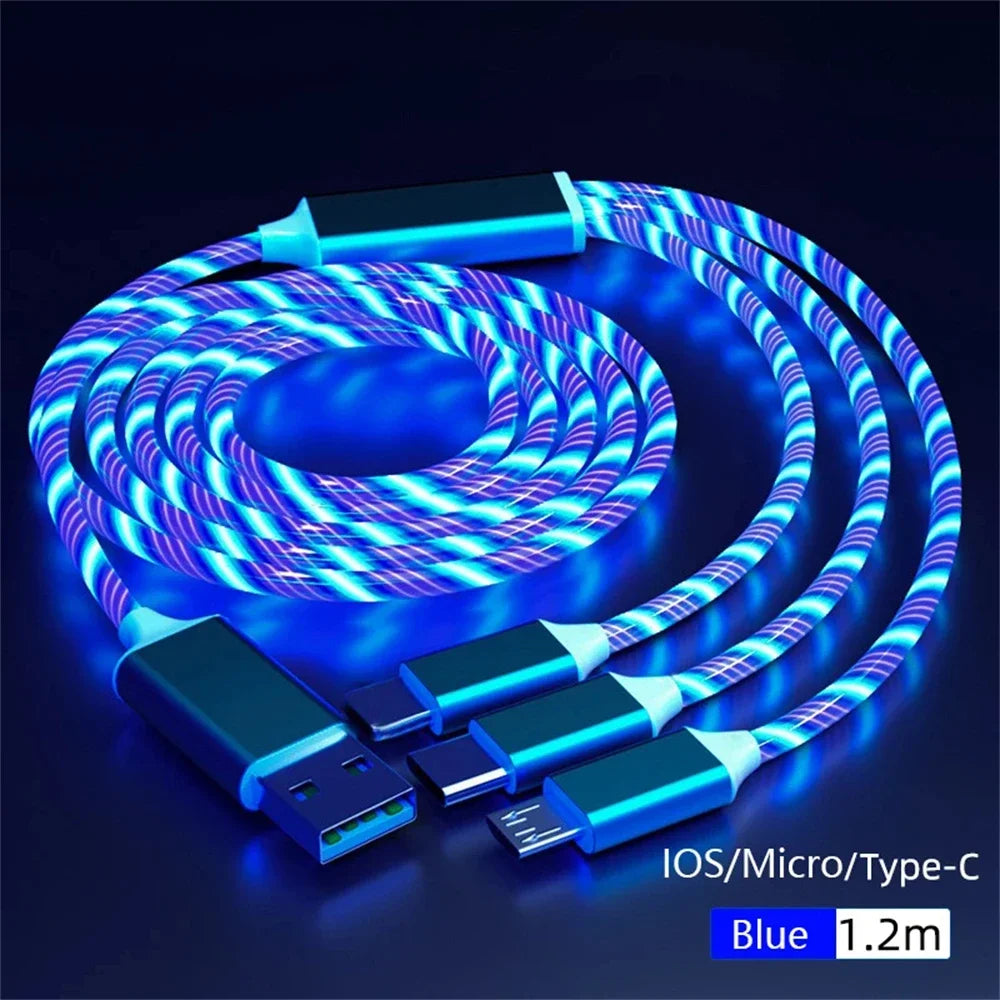 Glowing LED Fast-Charge Cable
