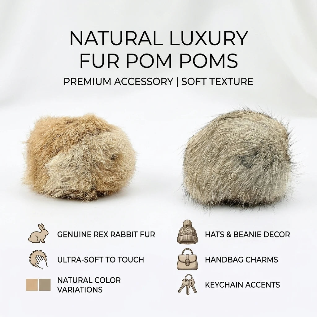 Rabbit Fur Ball Cat Toy