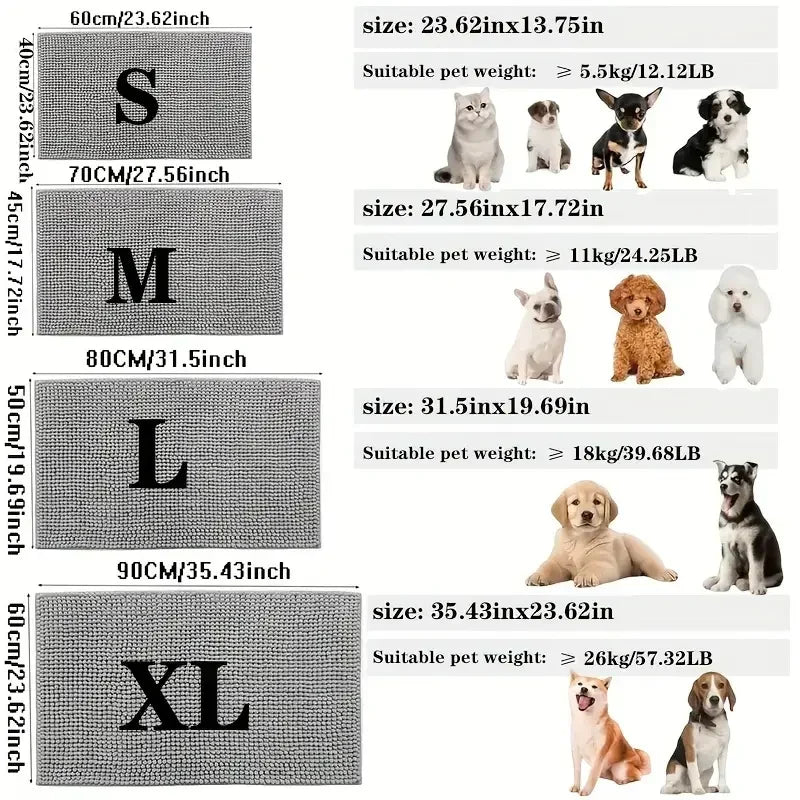 Absorbent Pet Paw Doormat