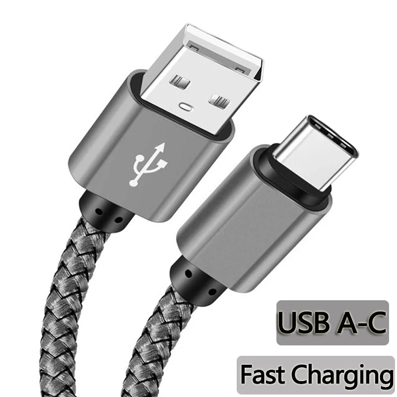 Braided USB-A to USB-C Cable