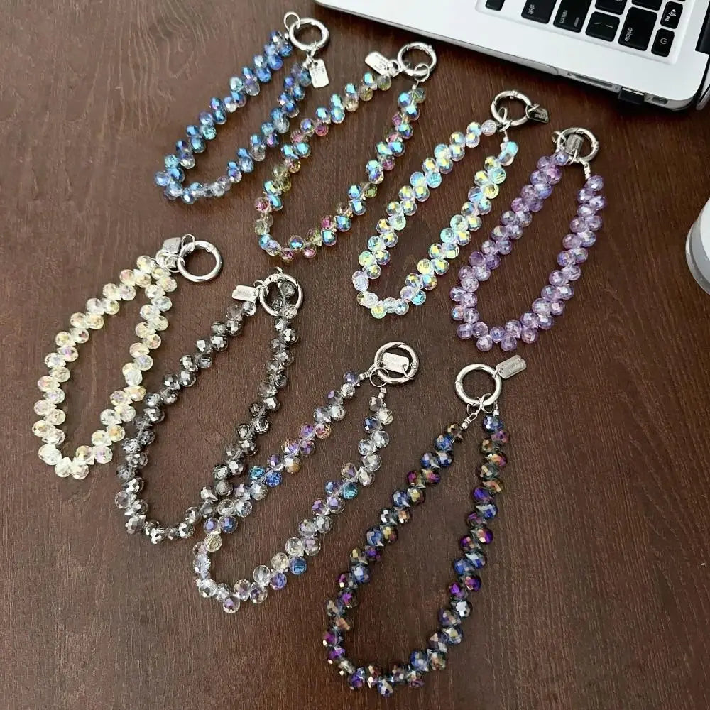 Beaded Crystal Phone Chain