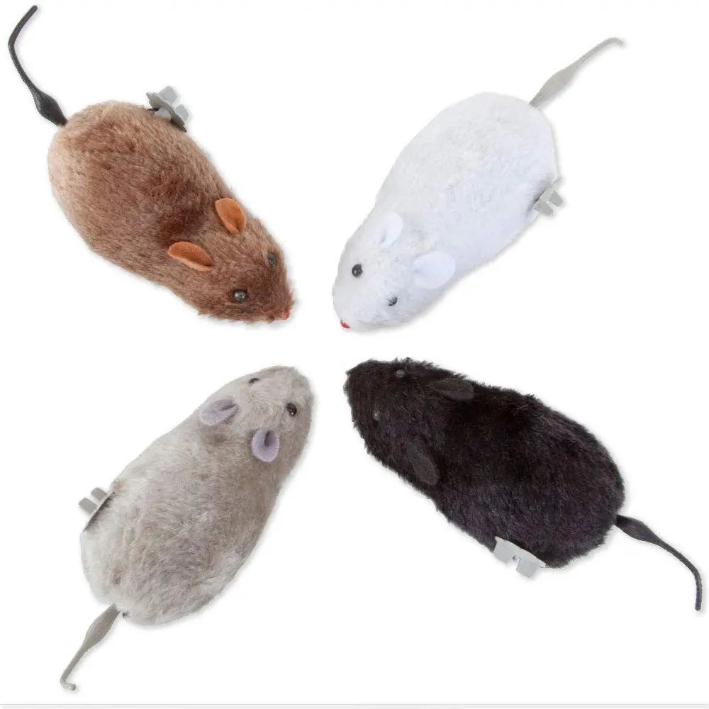 Wind-Up Plush Mouse Toy