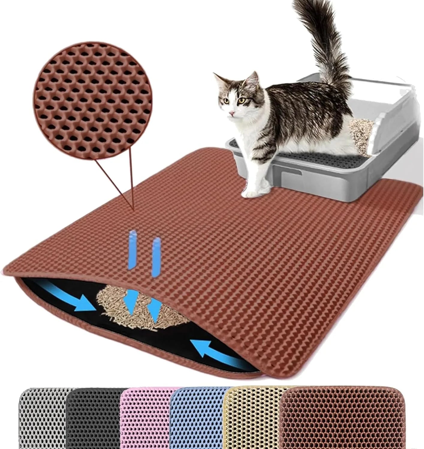 Double-Layer Litter Mat
