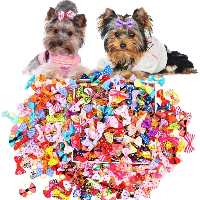 Pet Hair Bows Set