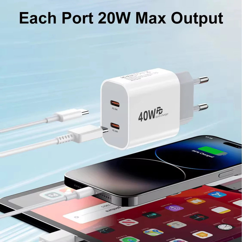 Compact 40W USB-C Charger