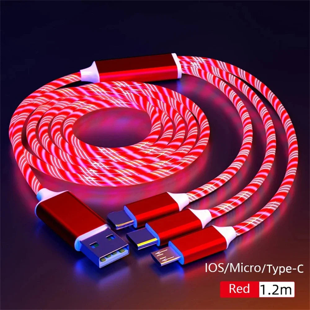 Glowing LED Fast-Charge Cable