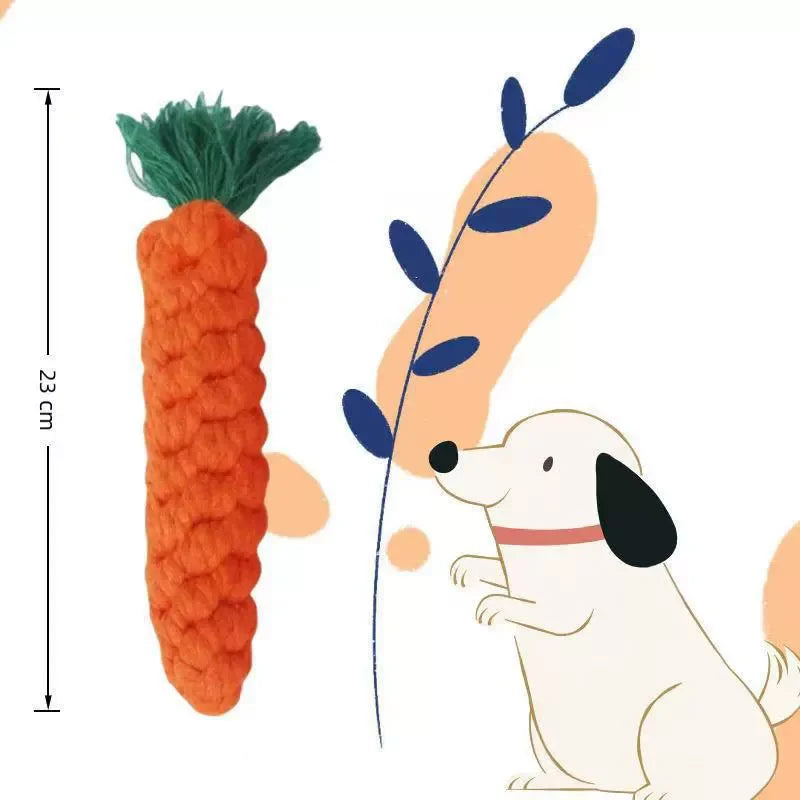 Carrot Rope Chew Toy