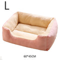 Cushioned Pet Basket Bed