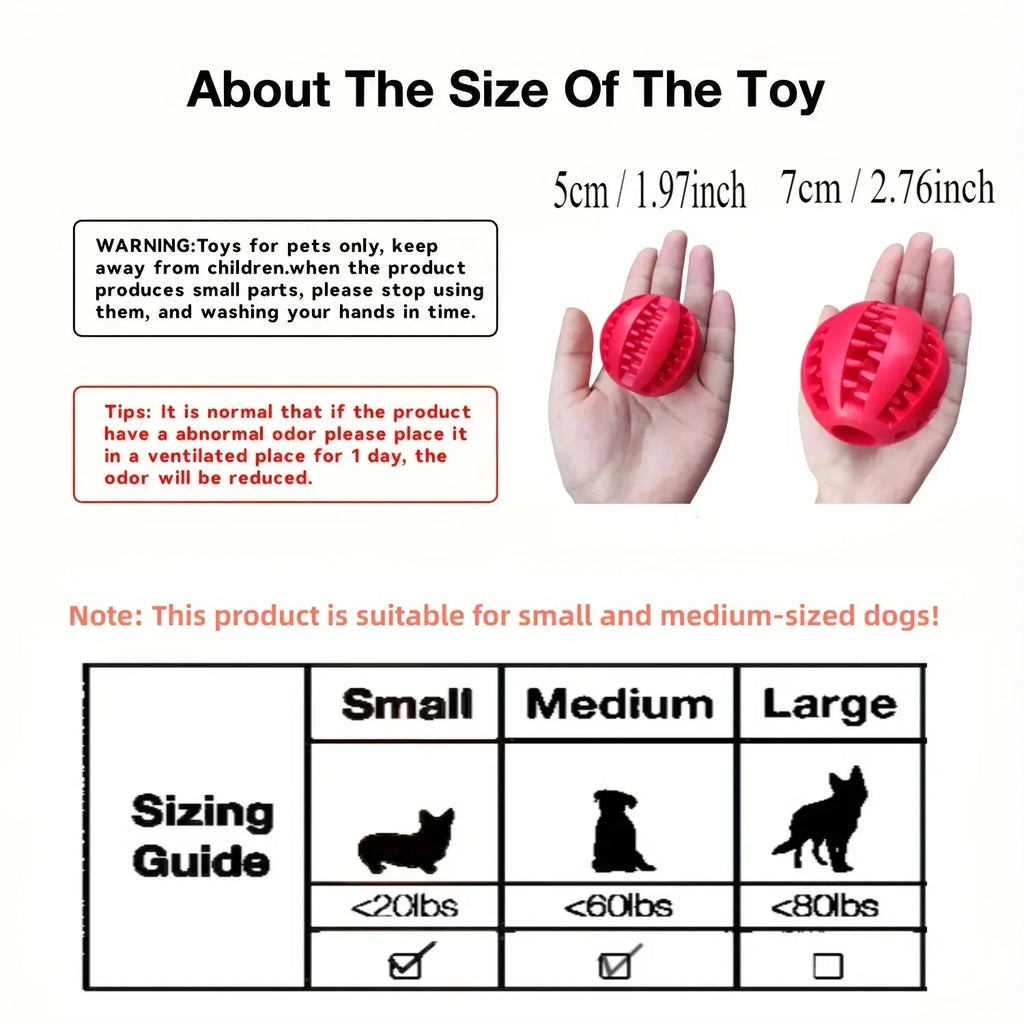 Bite-Resistant Dog Treat Ball