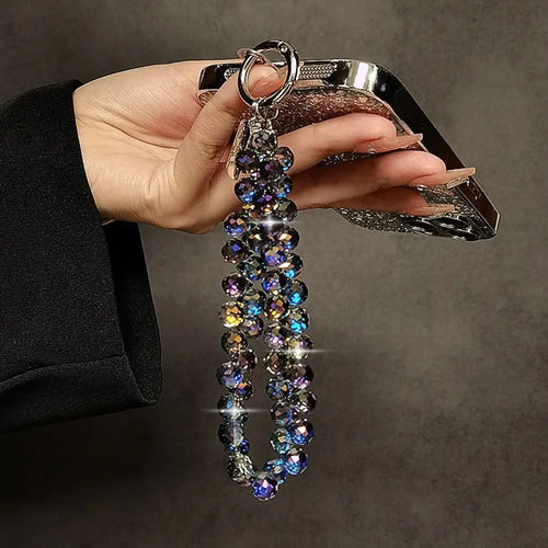 Beaded Crystal Phone Chain