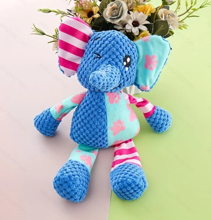 Squeaky Animal Plush Chew Toy