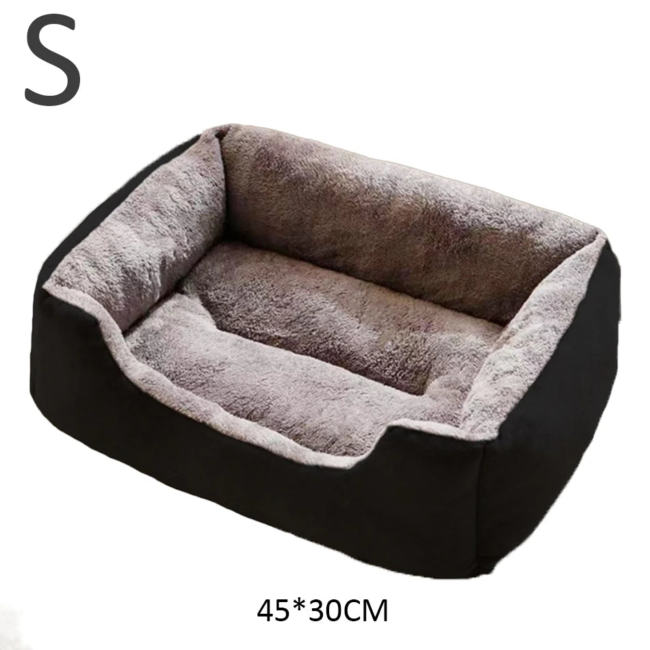 Cushioned Pet Basket Bed